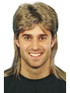 Mullet - 80's Blonde and Brown Mullet Costume Wig