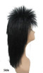 Mullet - 80's Black Spiky Mullet Costume Wig