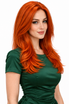 DELUXE Jessica Rabbit (Orange) Costume Wig - Allaura Brand