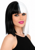 Sia Inspired Black & White Bob Costume Wig (High Quality) - by Allaura