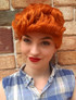 Pauline Hanson Inspired Fire Red Short Costume Wig