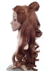 BELLE - DELUXE Beauty and the Beast Long Brown Bun Wig - by Allaura