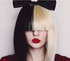 Pop Empress (Sia) Wig with Black Bow Half Blonde and Black Womens Costume Wig - by Allaura