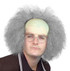 Beetlejuice, Old Man, Einstein Bald Cap & Grey Frizzy Hair Costume Wig
