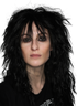 80's Black Glam Rock God Mens Rocker Costume Wig - by Allaura