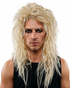 80's Mens Heavy Metal Rocker Wig Blonde Costume Wigs - by Allaura