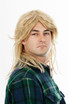 80s Mullet Wig Sandy Blonde Mens Costume Wig - by Allaura