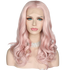 RAVEN - Lace Front Long Baby Pink Wig - by Queenie Wigs