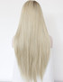 Brooke - Lace Front Heat Resistant Long Blonde Ombre Straight Wig - Queenie Wigs