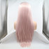 AIDEN - Lace Front Long Straight Ombre Pink Wig - by Queenie Wigs