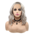 CHANEL - Lace Front Grey Blonde Wavy Bob Wig - by Queenie Wigs