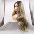 AVA - Lace Front Long Wavy Ombre Blonde Wig - by Queenie Wigs