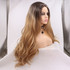 ISABELLA - Lace Front Long Wavy Ombre Brown Wig - by Queenie Wigs