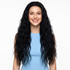 CHARLOTTE - Lace Front Long Wavy Black Wig - by Queenie Wigs