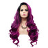 ORCHID - Lace Front Long Ombre Plum/Purple Wig by Queenie Wigs