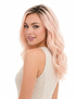 ADELE - Lace Front Medium Ombre Strawberry Blonde Wavy Wig - by Queenie Wigs