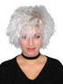 Blondie Crimped Rocker Girl White Blonde Costume Wig