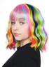 Wavy Rainbow Heat Resistant Bob (Promising Young Woman)  - by Allaura