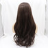 MOCHA - Heat Resistant Dark Brown Wavy Wig with Light Fringe by Queenie Wigs