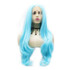 Sienna - Lace Front Ice Blue Long Wig - by Queenie Wigs