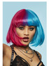 Manic Panic Red & Blue Valentine Bob with Fringe