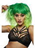 Manic Panic Green Envy Goddess Bob with Fringe