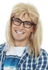 Waynes World Costume Duo Pack - Wayne with Cap & Garth with Glasses Costume Set - by Allaura