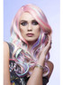 Manic Panic Pastel Unicorn Dream Long Rainbow Curls with Side Part