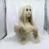 ASHLEE - Lace Front Ash Blonde Long Wavy Wig - by Queenie Wigs