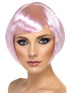 Pink Babe Bob with Fringe Wig