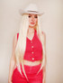 Barbie Inspired Long Straight Blonde Wig