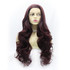CABERNET - Lace Front Long Burgundy Waves - by Queenie Wigs