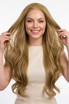 BERRY - Lace Front Strawberry Blonde Light Blonde Long Waves - by Queenie Wigs