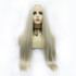 SYLVIE - Lace Front Ice Ash Grey Blonde Long Straight Wig - By Queenie Wigs