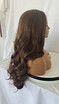 BAILEY - Lacefront Chestnut Brown Waves - by Queenie Wigs