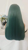 ERICA - Lacefront Light Emerald Green Long Straight Wig - by Queenie Wigs