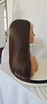KAYLEE - Lacefront Chocolate Brown Straight Wig - by Queenie Wigs