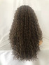 MEREDITH - Lacefront Brown Long Tight Spiral Curls with Blonde Highlights - by Queenie Wigs