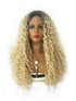 ISLA - Lacefront Ombre Platinum Blonde Long Tight Spiral Curls with Dark Roots - by Queenie Wigs