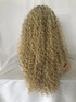 ISLA - Lacefront Ombre Platinum Blonde Long Tight Spiral Curls with Dark Roots - by Queenie Wigs