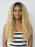 ISLA - Lacefront Ombre Platinum Blonde Long Tight Spiral Curls with Dark Roots - by Queenie Wigs