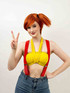 Misty Pokemon Gym Leader Cosplay Orange Wig with Ponytail by Allaura