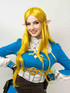 Elf Princess Cosplay Set Yellow Long Wavy wig with Elf Ears by Allaura