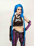 Jinx from League of the Legends Cosplay wig with Plaits by Allaura