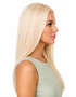 VICTORIA - Lacefront Long Cream Blonde Straight Wig - by Queenie Wigs