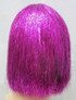 Deluxe Pink Tinsel Disco Bob Costume Wig