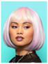 Manic Panic Pastel Rainbow Bob Wig with Fringe