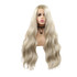 AURORA - Lace Front Ash Blonde Long Wavy Wig - by Queenie Wigs