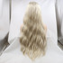 AURORA - Lace Front Ash Blonde Long Wavy Wig - by Queenie Wigs