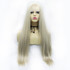 EVEREST - Lace Front Ice Ash Blonde Long Straight Wig with Fringe - by Queenie Wigs